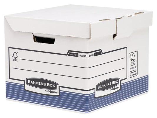 Fellowes Boîte d’archivage Bankers Box 31 x 37.7 x 39.5 cm dix pièces