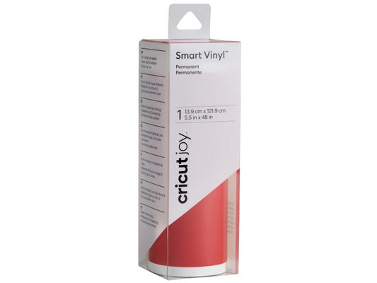 Cricut Film de vinyle Joy 13.9 cm x 121.9 cm Permanent, Rouge