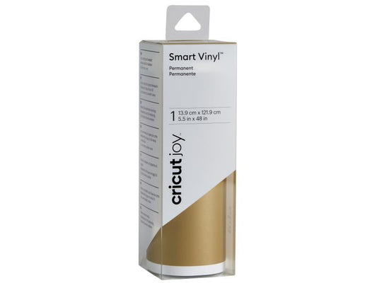 Cricut Film de vinyle Joy 13.9 cm x 121.9 cm Permanent, Or