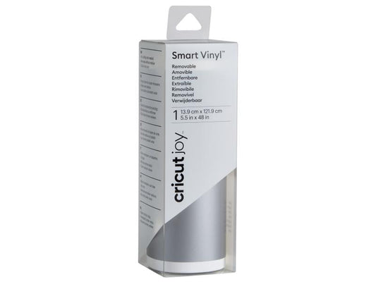 Cricut Film de vinyle Joy 13.9 cm x 121.9 cm  Détachable, argent