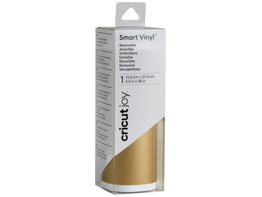 Cricut Film de vinyle Joy 13.9 cm x 121.9 cm  Amovible, Or