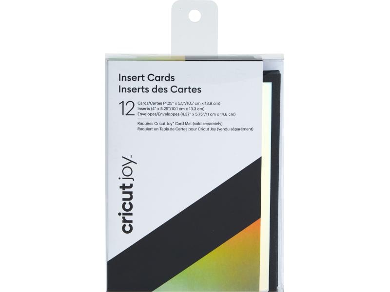Cricut Carte vierge Joy Noir/Argent
