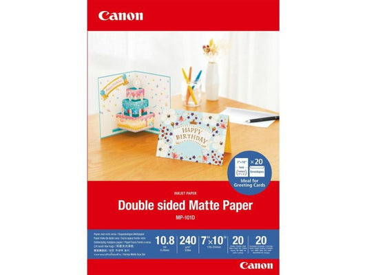 Canon Papier photo MP-101D Matte double face 18x25 cm, 20 feuilles
