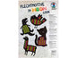 URSUS Papier de bricolage pour 9 motifs de tressage A4, 300 g/m², Multicolore