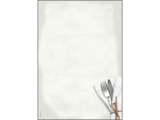 Sigel Papier à motif DP125 Menu alimentaire, A4, 50 feuilles