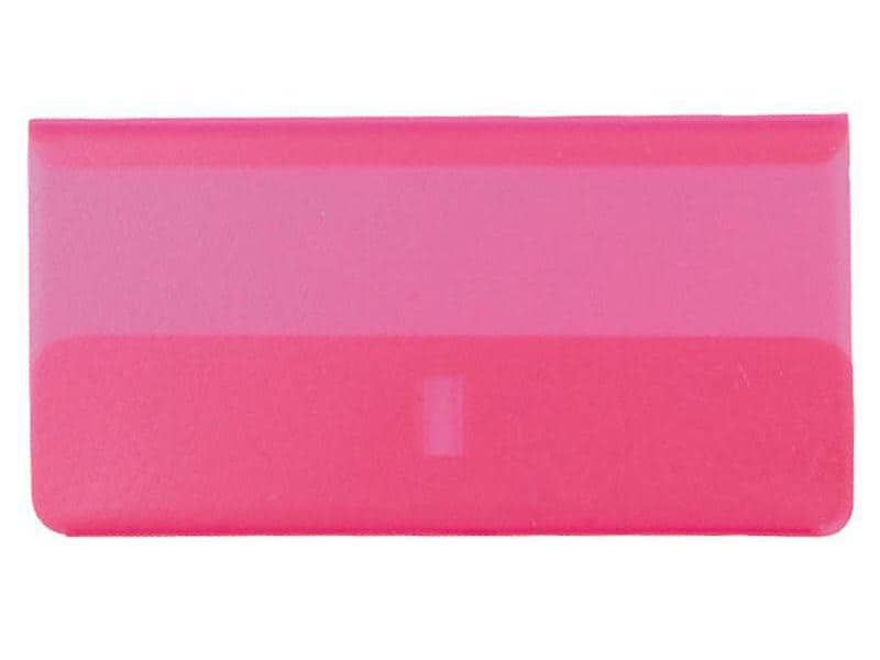 CONNECT Accessoires pour dossiers suspendus Pochettes transparentes, 60 mm, rose, 25 pcs.