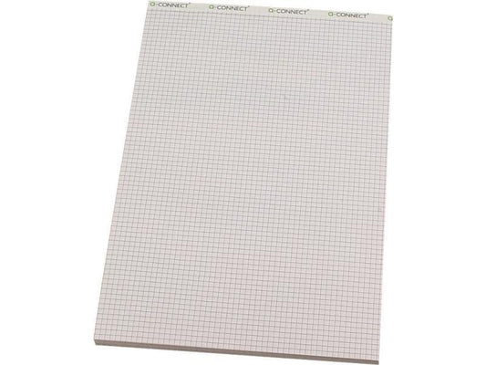 CONNECT Bloc-notes A4 4 mm, quadrillé, 100 feuilles