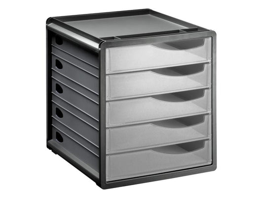 Rotho Boîte à tiroirs Spacebox 5 Gris