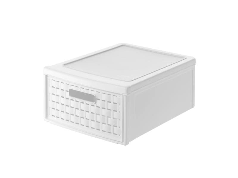 Rotho Boîte à tiroirs Country Petit Blanc