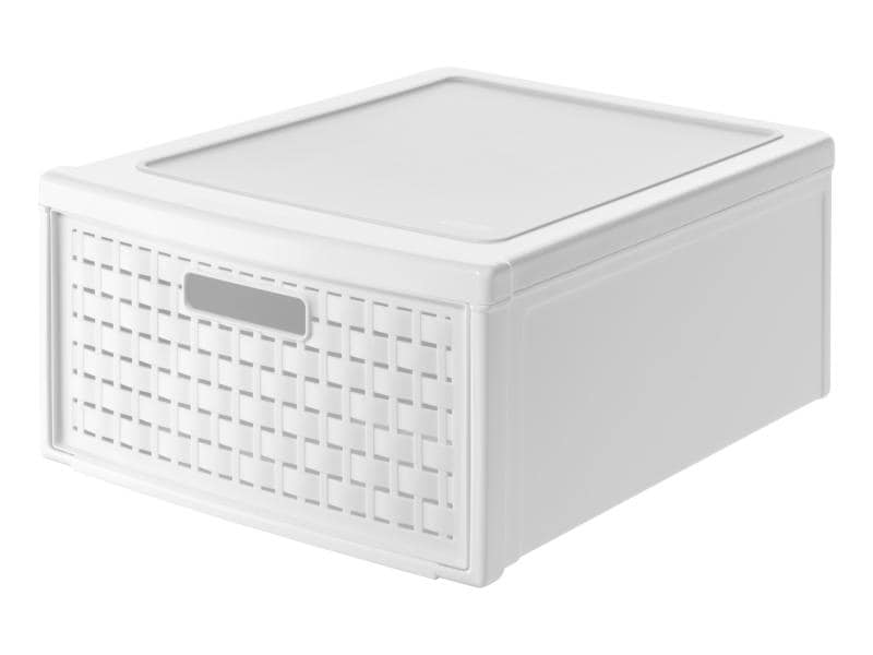 Rotho Boîte à tiroirs Country Grand Blanc