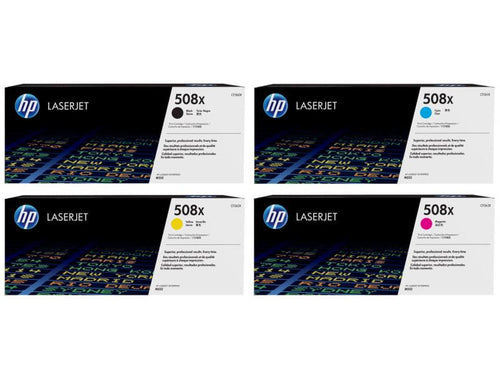 HP Regenbogen-Kits Nr. 508X (CF360X-CF363X) SW/C/M/Y