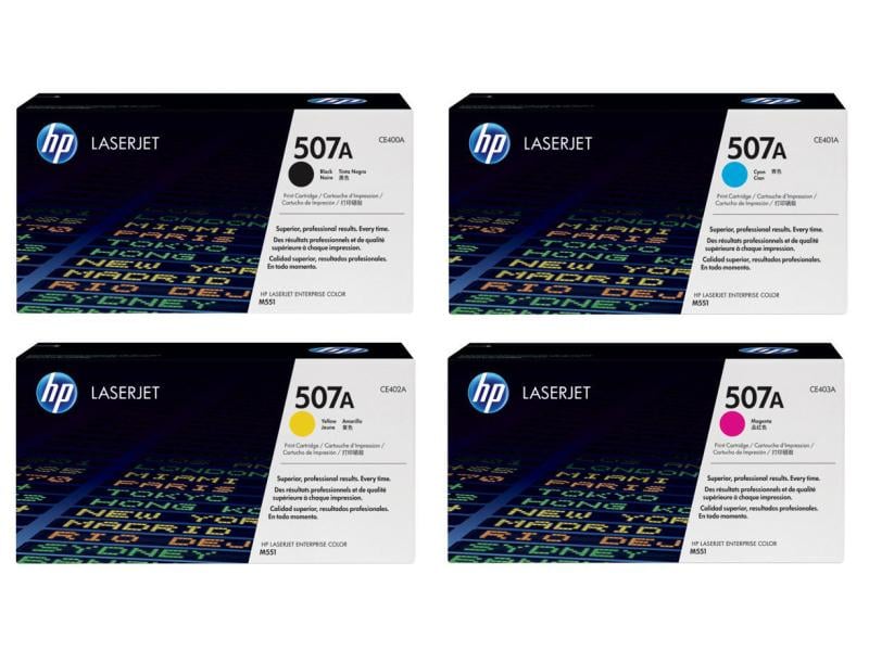 HP Rainbow Kits Nr. 507A (CE400A-CE403A) SW/C/M/Y