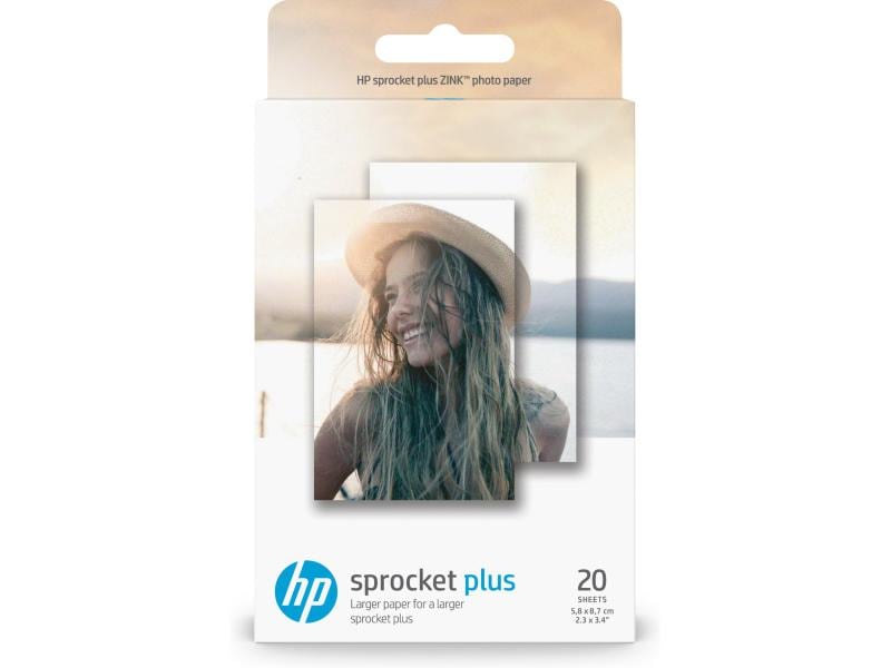 HP Papier photo Sprocket Plus 5,8 x 8.7 cm 20 Pièce/s
