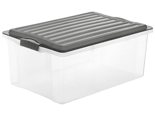Rotho Boîte de rangement Compact A3 / 38 litres anthracite