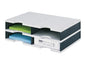 Styro Rangement pour documents styrodoc duo Standard, Noir, 4 compartiments