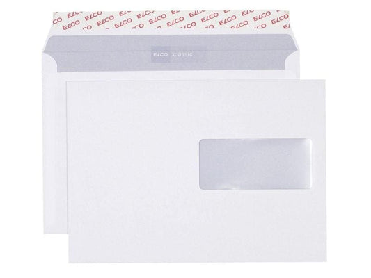 ELCO Enveloppe Classic C5 avec fenêtre à droite, 500 pièces