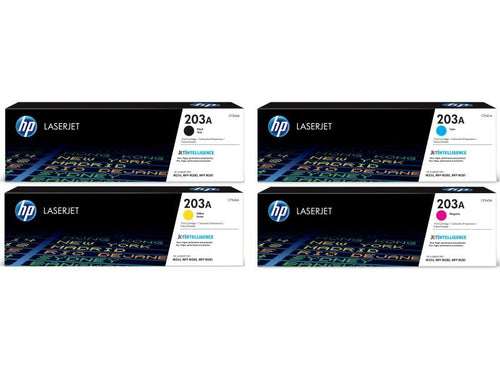 HP Regenbogen-Kits Nr. 203A (CF540A-CF543A) BL/C/M/Y