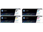 HP Kits arc-en-ciel Nr. 203A (CF540A-CF543A) BL/C/M/Y