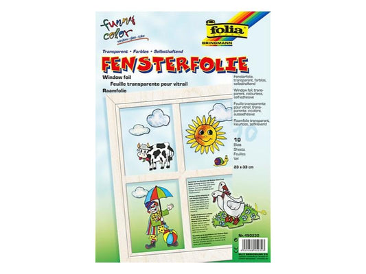 Folia Film 23 x 33 cm Fenêtre, incolore, autocollante