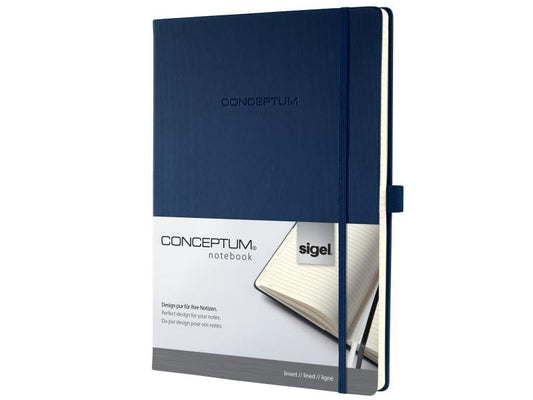 Sigel Carnet de notes Conceptum A4, À lignes, Bleu