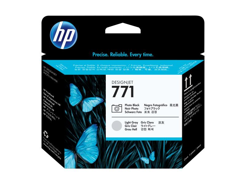 HP Druckkopf Nr. 771 (CE020A) Lichtgrau/Fotoschwarz