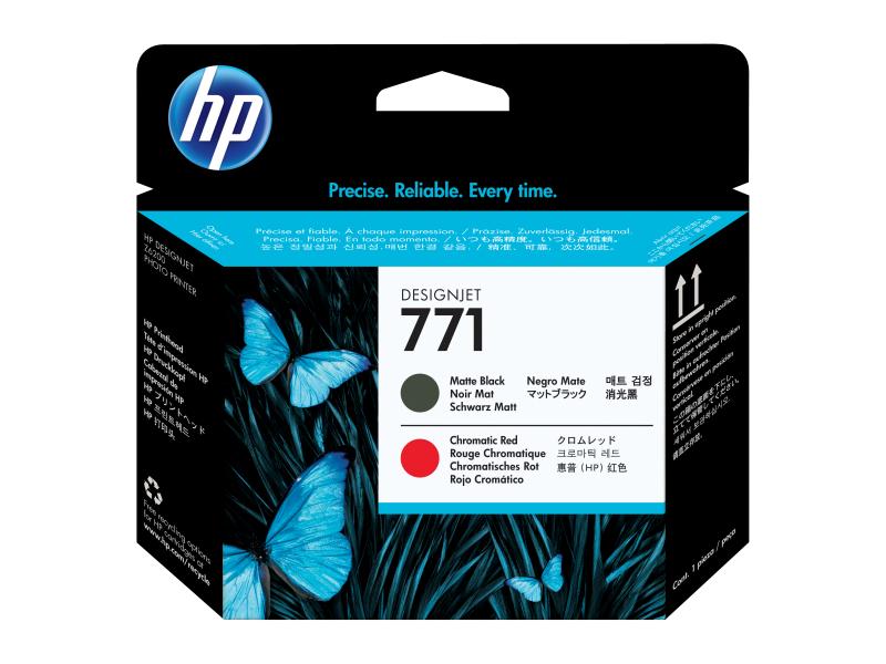 HP Tête d’impression Nr. 771 (CE017A) Chromatic Red/Matte Black