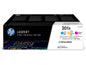 HP Toner Nr. 201X (CF253XM) Cyan/Magenta/Yellow