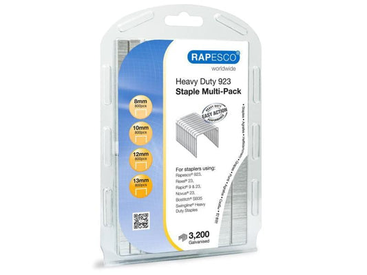 Rapesco Agrafe 923 Pack Multi