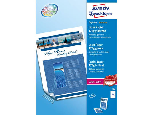 Avery Zweckform Papier photo Colour Laser A4 170 g/m² 150 Pièce/s