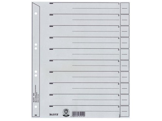 Leitz Intercalaires A4  vierge, 100 pièces