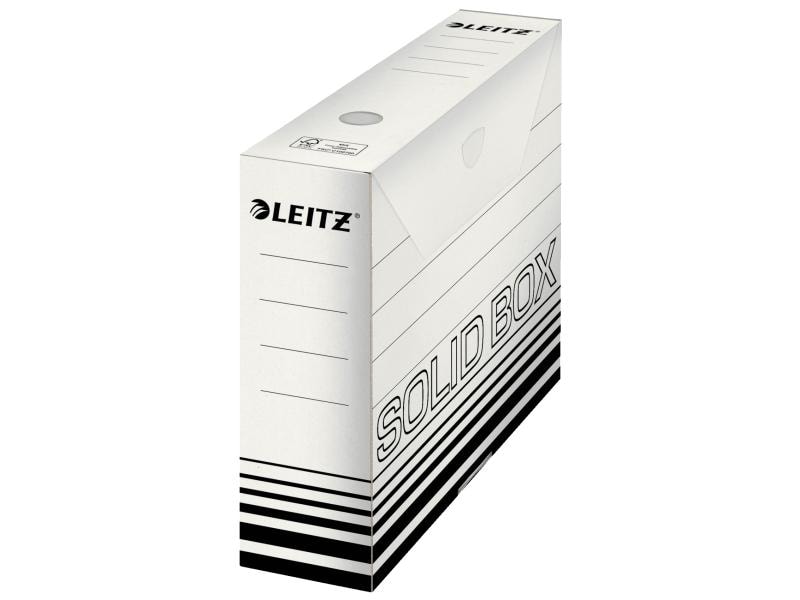 Leitz Boîte d’archivage Solid, 80 mm 10 pièces, noir