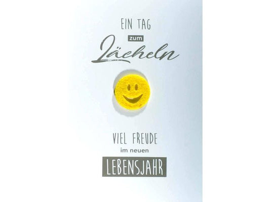 ABC Carte de félicitations Smiley