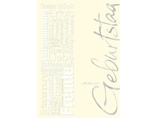 ABC Carte de félicitations Classique, Maxi