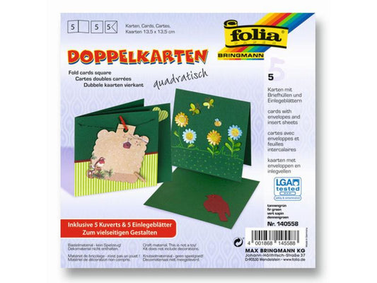 Folia Carte vierge 220 g/m² carré vert