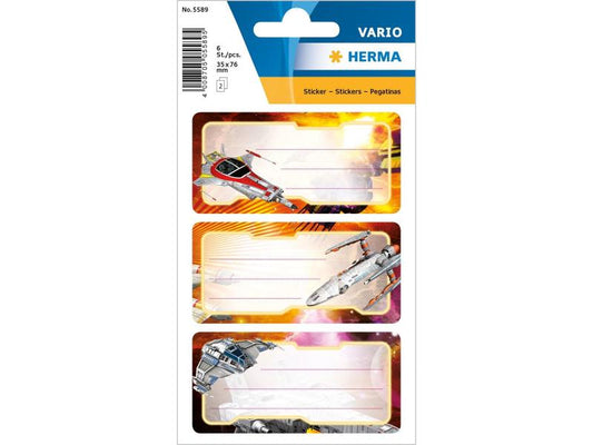 Herma Stickers Étiquettes scolaires Raumschiff