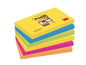 Post-it Fiche de bloc-notes Post-it Super Sticky 7.6 cm x 12.7 cm, 6 Blöcke