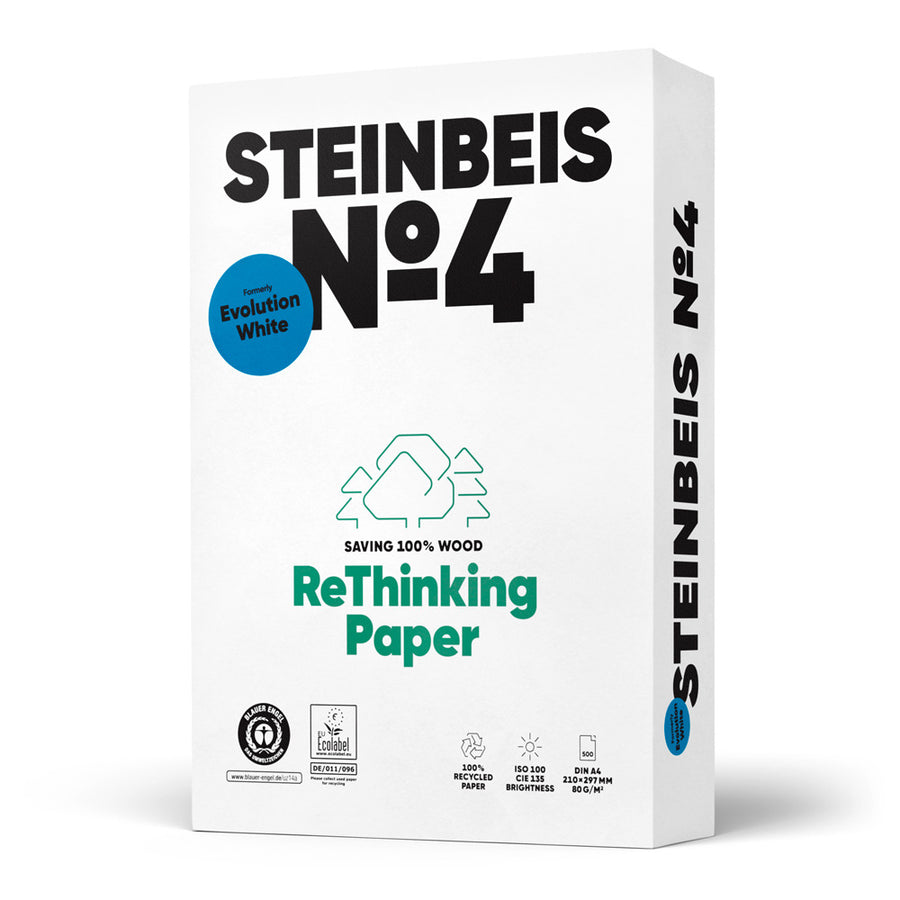 Steinbeis Recyclingpapier A3 Nr. 4 80 g/m² - 2.500 Blatt