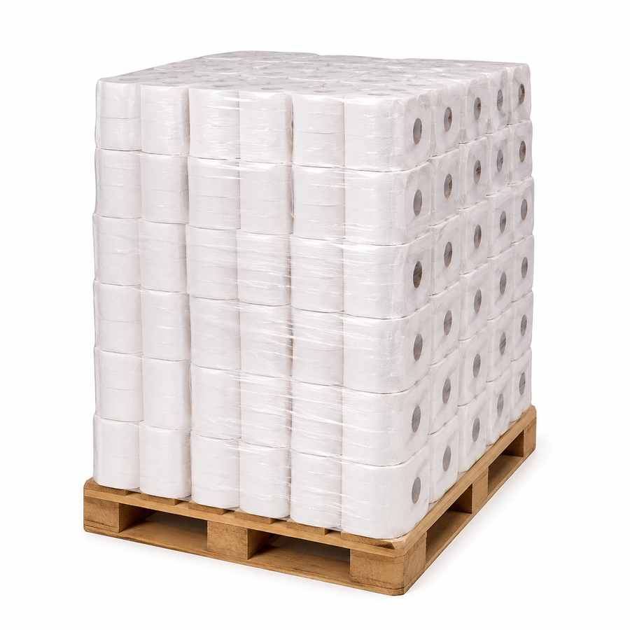 Toilettenpapier, Zellstoff, 3-lagig, 93x110mm, 250 Blatt (1728 Rollen)