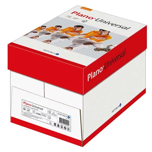 PLANO Universal Papier Universel blanc A4 80g - 1 Carton (2'500 Feuilles)